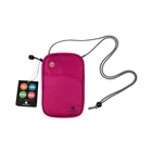 Personalized anti theft security rfid blocking travel wallet passport holder neck pouch