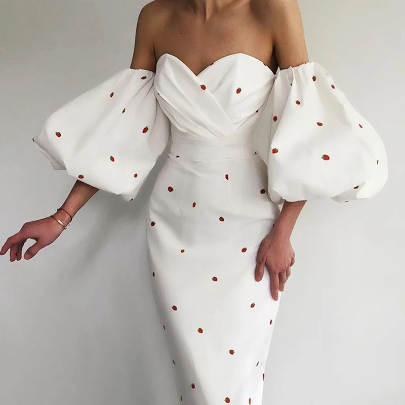 INS fashion summer midi bodycon sexy women dresses strapless printing antern sleeve elegant party dresses
INS fashion summer midi bodycon sexy women dresses strapless printing antern sleeve elegant party dresses