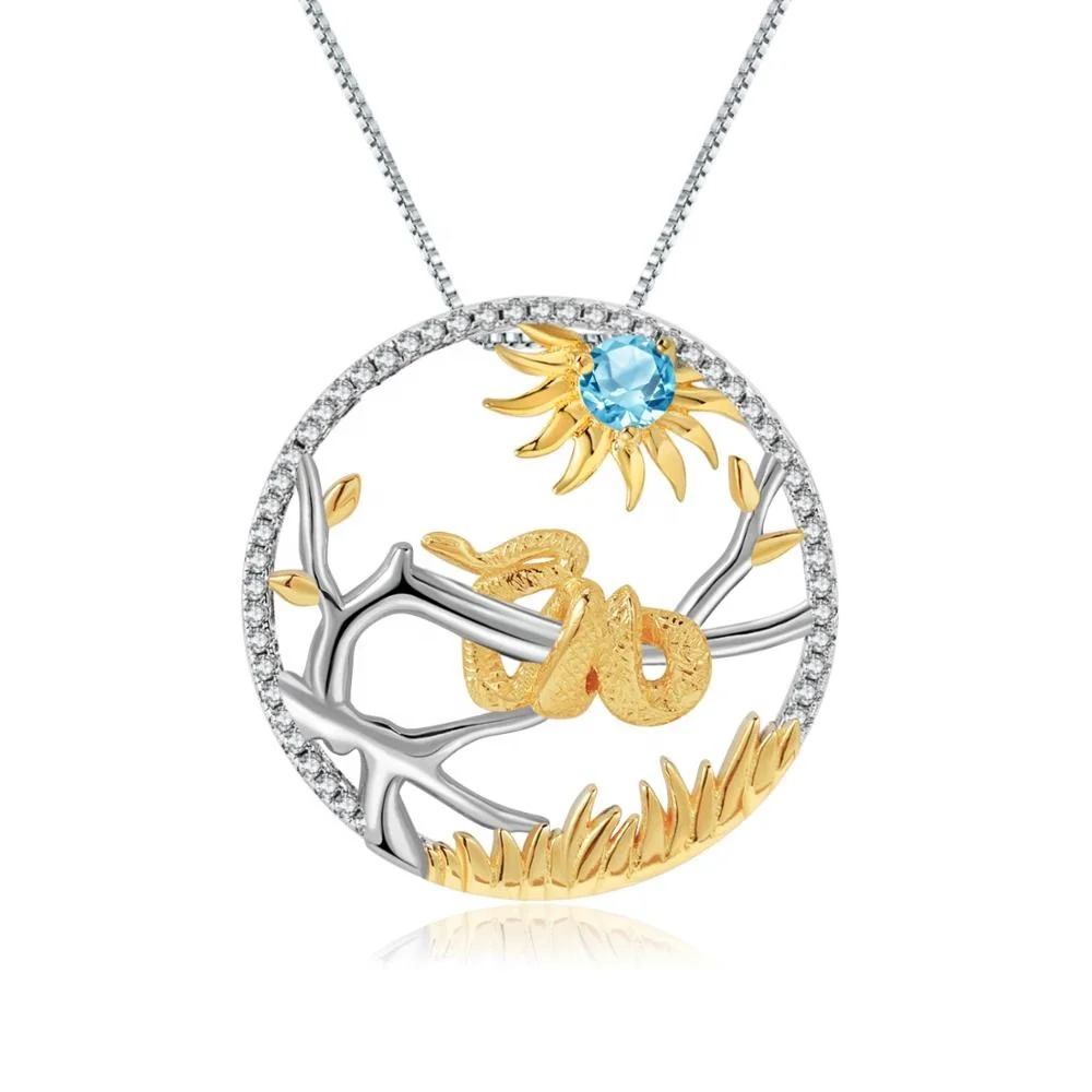 Abiding Natural Swiss Blue Topaz Handmade 925 Sterling Silver Chinese Zodiac Snake Jewelry Pendant
Abiding Natural Swiss Blue Topaz Handmade 925 Sterling Silver Chinese Zodiac Snake Jewelry Pendant