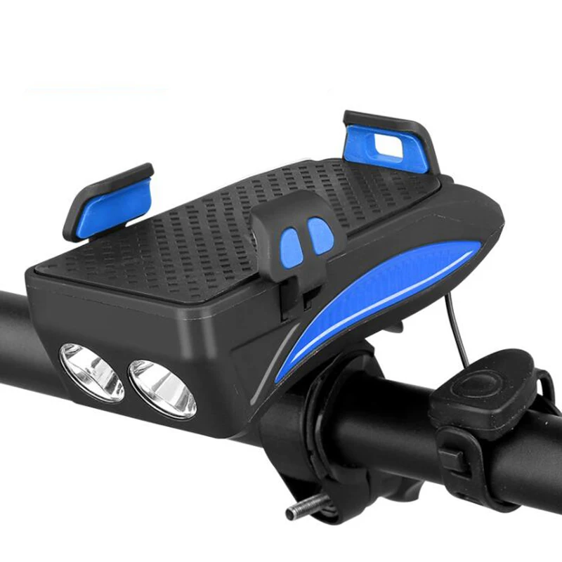 High Decibel Bell 3 Light Models 4 in 1 Bicycle Phone Holder Portable Usb Charger Waterproof Light Bike Front Headlight, Black, red, orange, blue
High Decibel Bell 3 Light Models 4 in 1 Bicycle Phone Holder Portable Usb Charger Waterproof Light Bike Front Headlight, Black, red, orange, blue