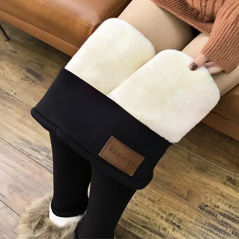 Winter style sherpa pants add thick cashmere trousers female autumn high waist tight warm leggings
Winter style sherpa pants add thick cashmere trousers female autumn high waist tight warm leggings