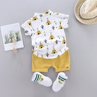 Wholesale yiwu 2 year boys summer clothes baby boy clothing sets white Cool boy T-shirt button shirt
Wholesale yiwu 2 year boys summer clothes baby boy clothing sets white Cool boy T-shirt button shirt