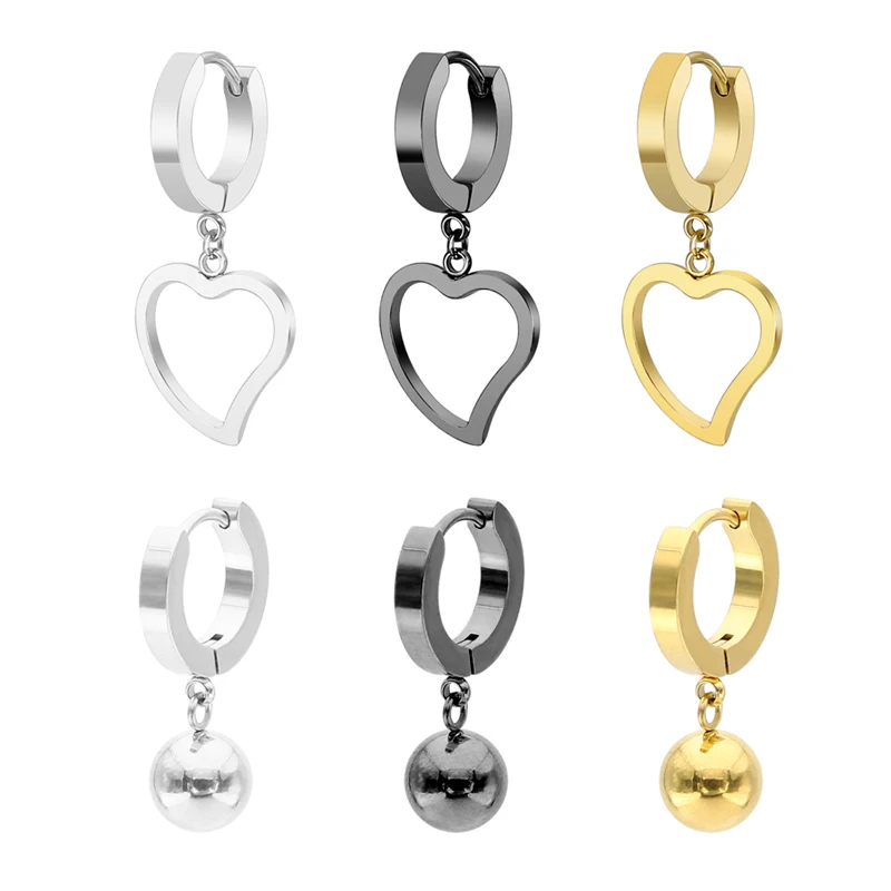 Woman 18K gold plated love heart-shaped dangle earrings geometric ball pendant earrings sexy for ladies metal jewelry african, Golden
Woman 18K gold plated love heart-shaped dangle earrings geometric ball pendant earrings sexy for ladies metal jewelry african, Golden