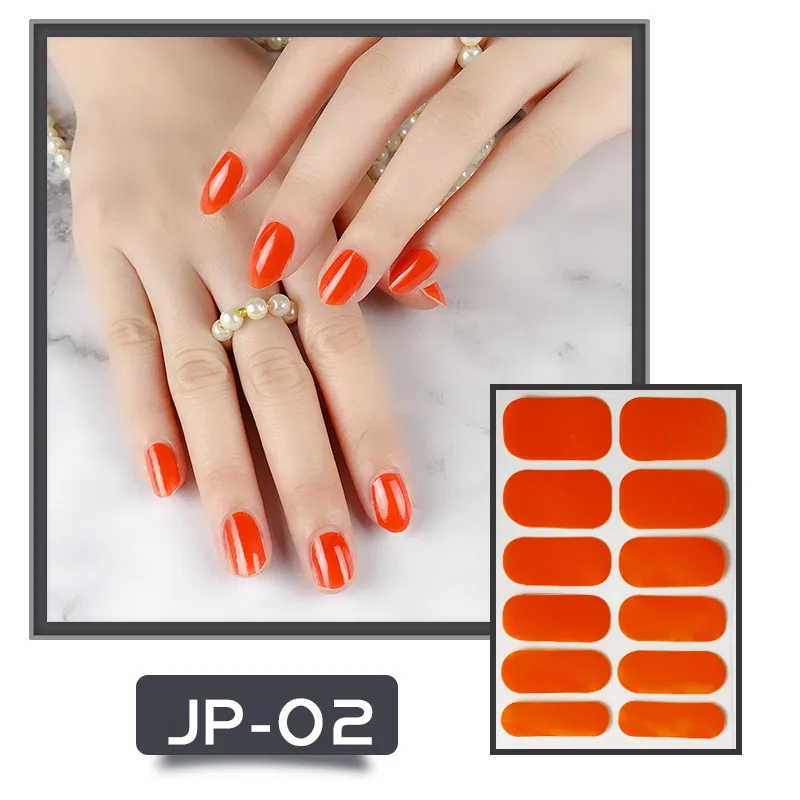 JP001-JP006 12 stickers full stickers waterproof solid color flower color nail strips stall source nail stickers
JP001-JP006 12 stickers full stickers waterproof solid color flower color nail strips stall source nail stickers