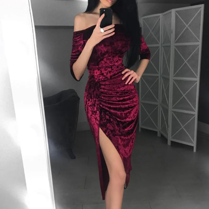 WW-1272 A Russian Word Shoulder Open Fork Dress Off Shoulder Women Long Slit Dress, Customized color
WW-1272 A Russian Word Shoulder Open Fork Dress Off Shoulder Women Long Slit Dress, Customized color