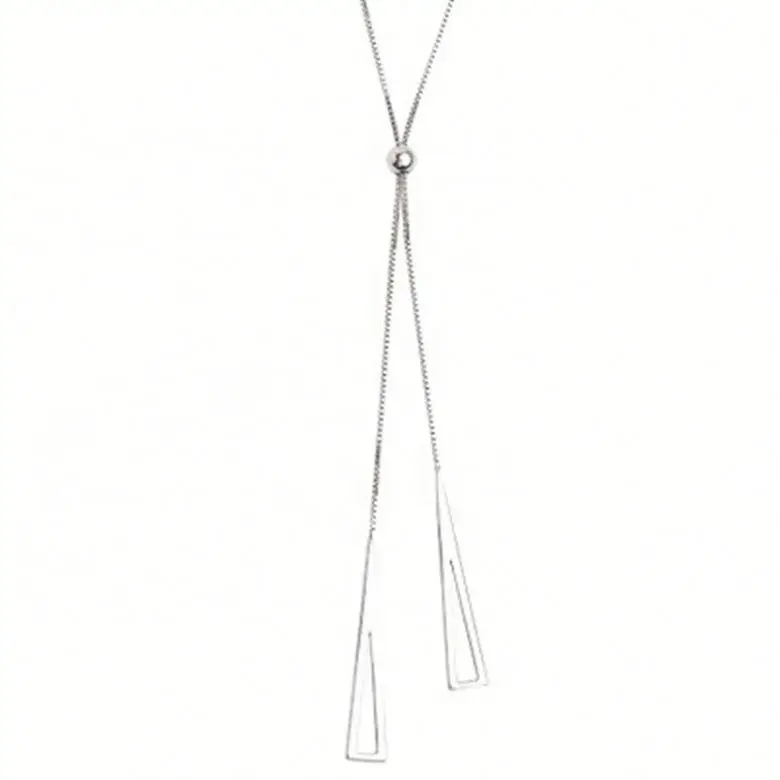 Hollow Triangle Pendant Women's Necklace Fashion Personality Simple Necklace, Platinum
Hollow Triangle Pendant Women's Necklace Fashion Personality Simple Necklace, Platinum