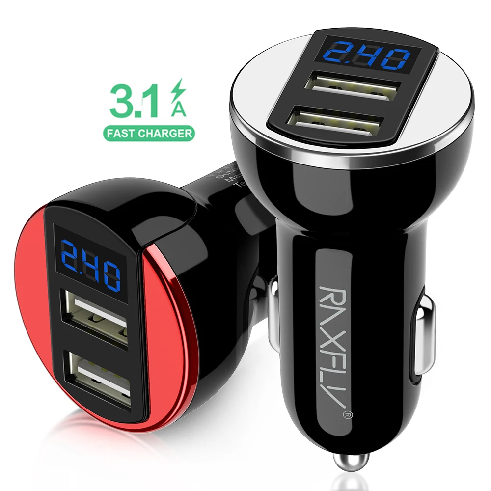 Free Shipping 1 Sample OK RAXFLY Promotion Universal Mobile Phone Fast Charging 2 Port Double Usb Charger Adaptor For Car
Free Shipping 1 Sample OK RAXFLY Promotion Universal Mobile Phone Fast Charging 2 Port Double Usb Charger Adaptor For Car