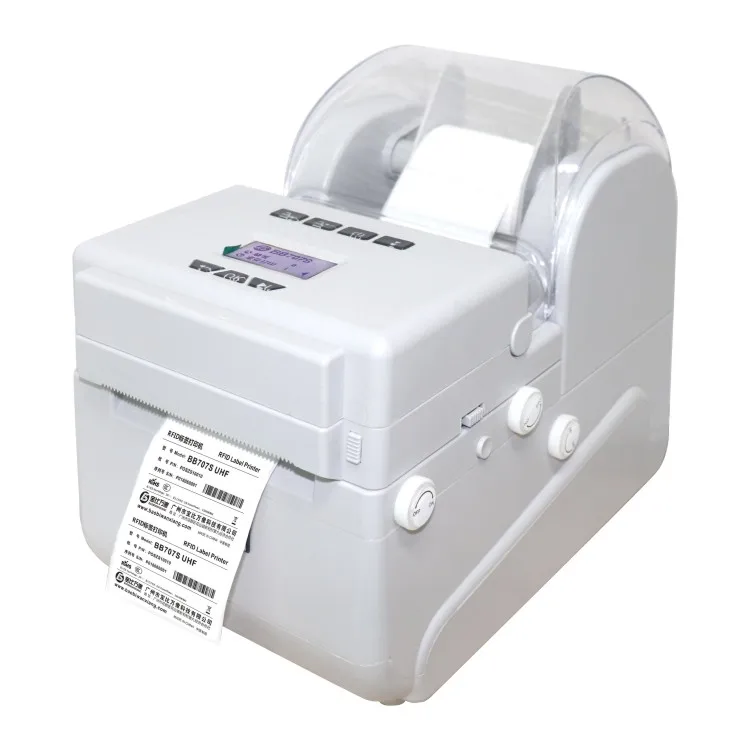 

Top Sale Two Rolls Loading Direct Thermal And Thermal Transfer Warehouse Logistic Barcode Label Printer, Grey