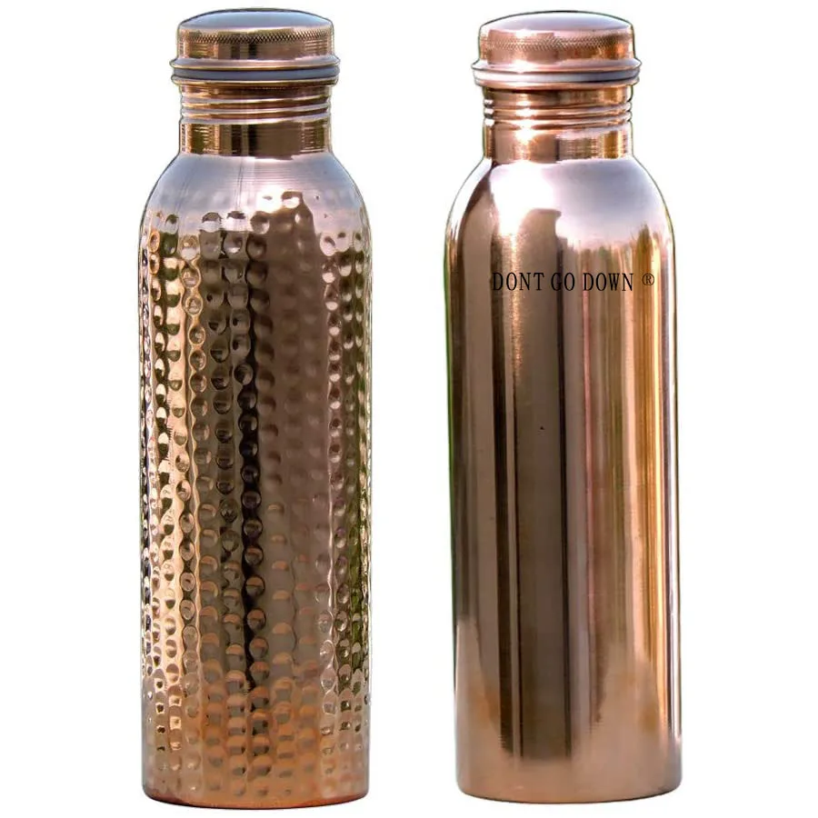 Pure Copper Water Bottle Cocktail Mixing Bottle Copper Drinking Vessel- Seamless & Handmade of 100% Pure Copper, Unique pattern
Pure Copper Water Bottle Cocktail Mixing Bottle Copper Drinking Vessel- Seamless & Handmade of 100% Pure Copper, Unique pattern