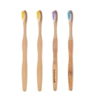 Unique design eco-friendly biodegradable bamboo handles FDA report biodegradable bamboo toothbrush for adults