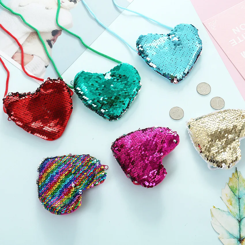 Factory Wholesale monede bolso Kid toddler purse Sequin Girl Shoulder Bag Cute Gift Children Small Heart Bag Mini Coin Purse
Factory Wholesale monede bolso Kid toddler purse Sequin Girl Shoulder Bag Cute Gift Children Small Heart Bag Mini Coin Purse