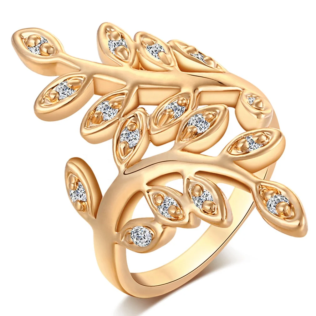 Irregular Leaf Diamond Ring Fine Beauty Style Temperament Ring Simple Personality Zircon Ring, Gold
Irregular Leaf Diamond Ring Fine Beauty Style Temperament Ring Simple Personality Zircon Ring, Gold