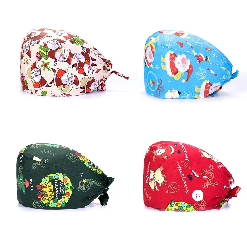 2021 New Custom Unisex Hair Hats Doctor Nurse Working Scrub Fashion Christmas Cotton Print Hat, At picture
2021 New Custom Unisex Hair Hats Doctor Nurse Working Scrub Fashion Christmas Cotton Print Hat, At picture