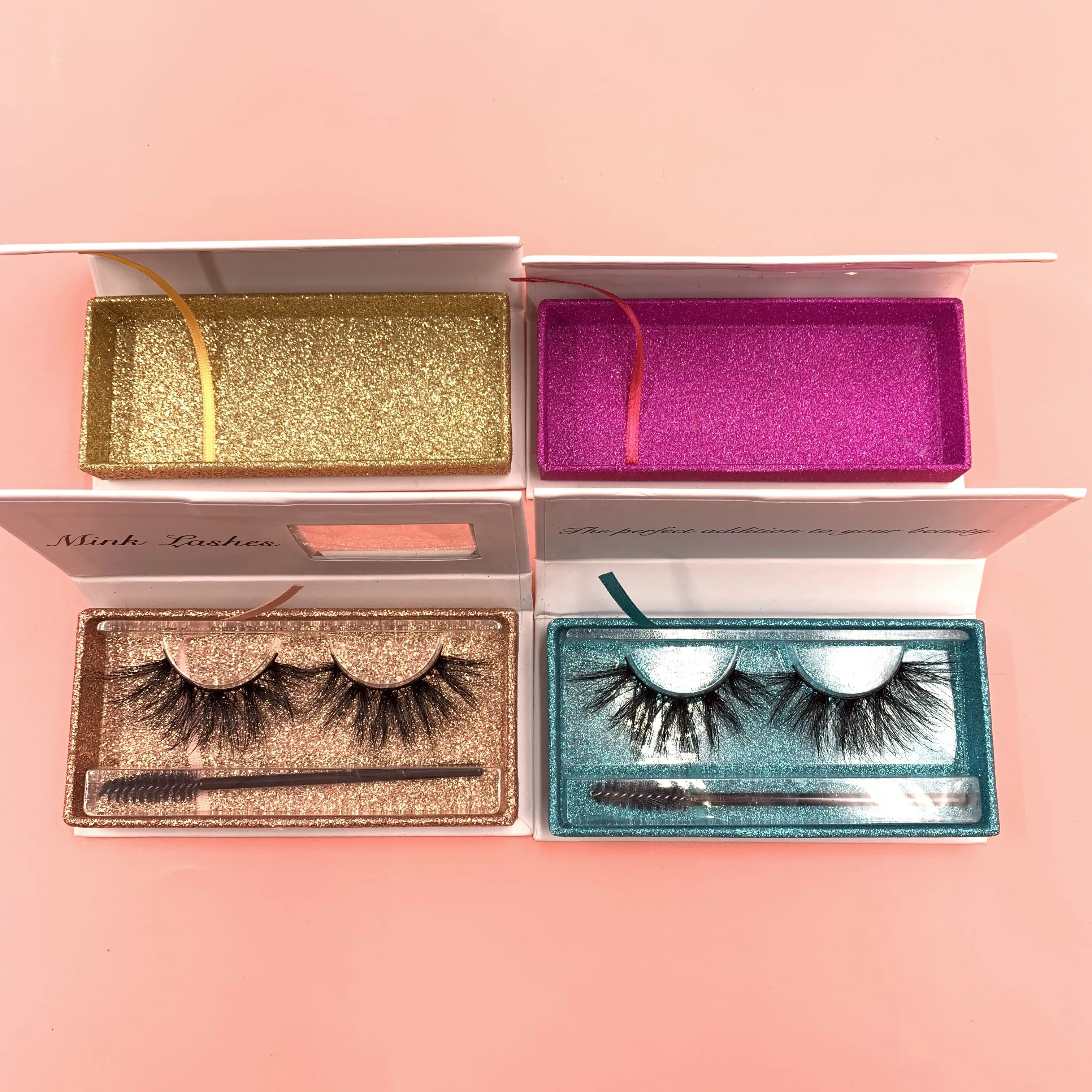 Custom Wholesale Dramatic Fluffy 3D 25MM Fluffy Mink Lashes With Square Chains Eyelash Packaging, Black
Custom Wholesale Dramatic Fluffy 3D 25MM Fluffy Mink Lashes With Square Chains Eyelash Packaging, Black