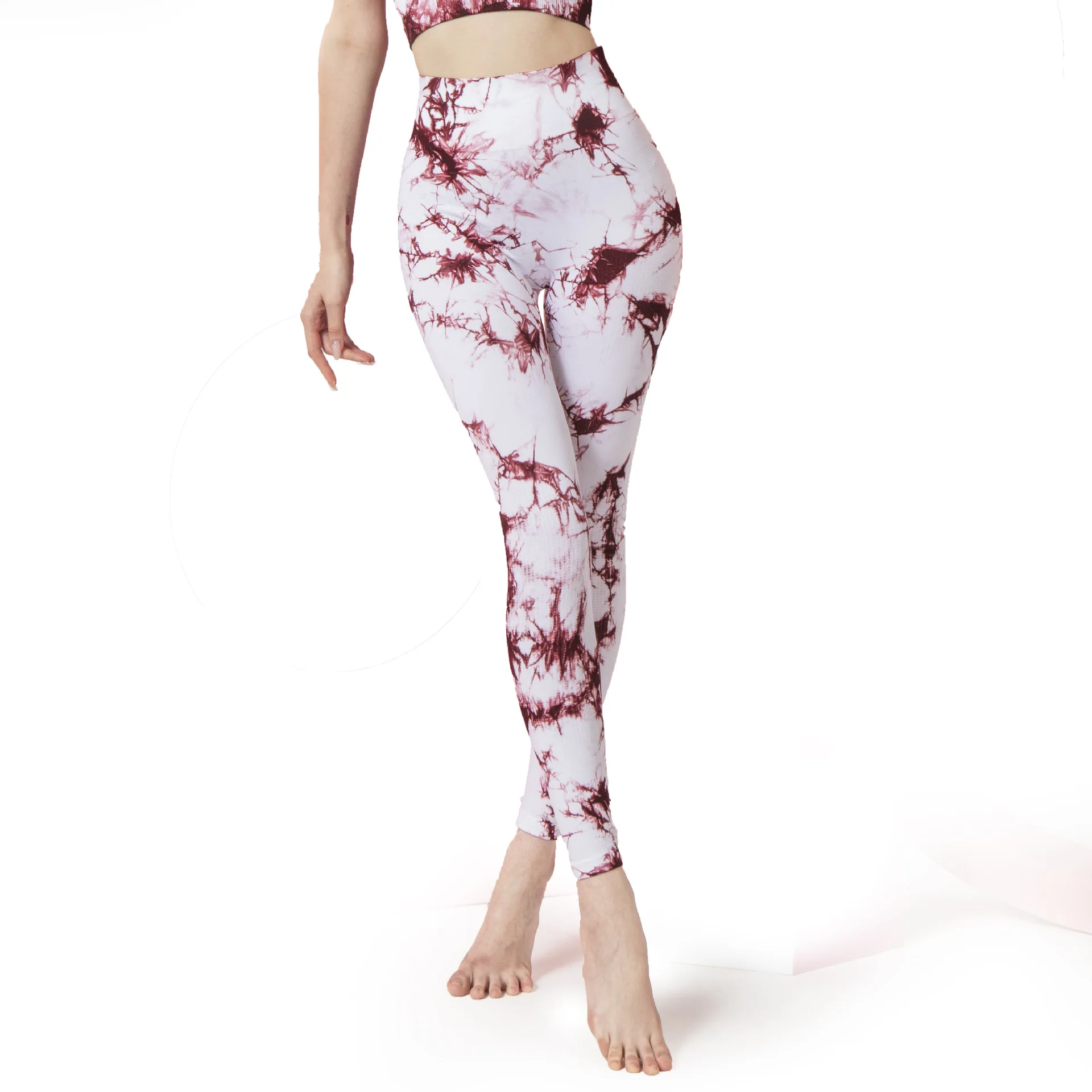 New tie-dye seamless sports bra set printing beauty back fitness underwear yoga wear
New tie-dye seamless sports bra set printing beauty back fitness underwear yoga wear