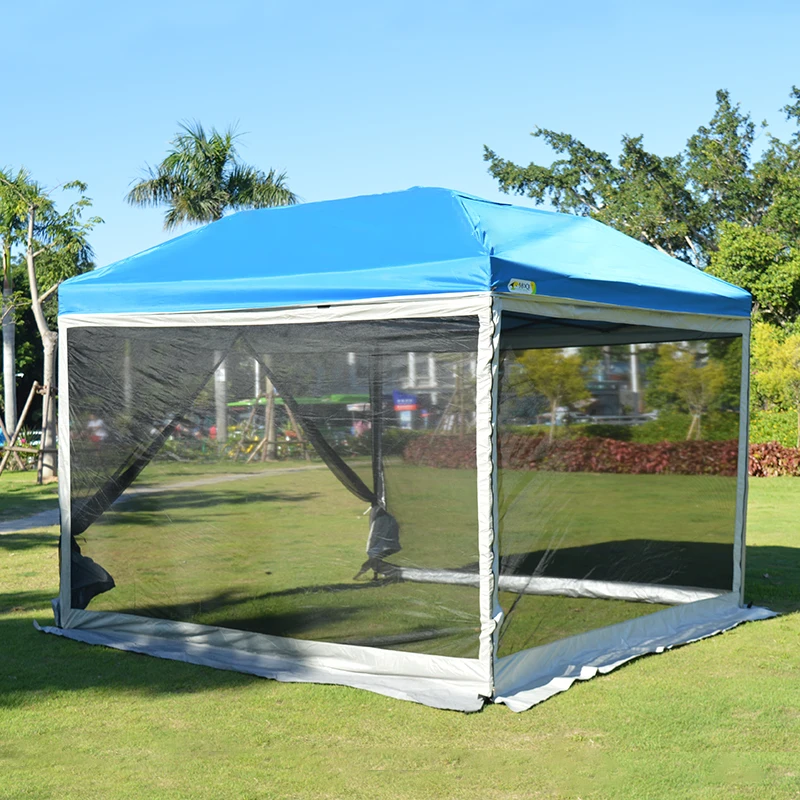 Four-corner automatic folding tent with single-layer screen screen wall mosquito net, Blue
Four-corner automatic folding tent with single-layer screen screen wall mosquito net, Blue