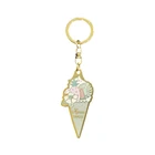 ONEWAY fancy cute ice cream key chain custom logo metal enamel keychain