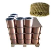 0.6mm 0.7mm 0.8mm Plastic Spool 18KG Copper Coated Mild Steel Welding Wire For Coil Nails