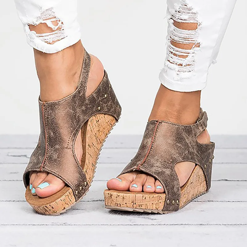 Sandalias Mujer Ladies Platform Wedge Shoes High Quality Women Casual Sandals Wholesale, Black,dark brown,light brown
Sandalias Mujer Ladies Platform Wedge Shoes High Quality Women Casual Sandals Wholesale, Black,dark brown,light brown