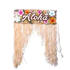 Logo Printed Custom Letter Leisure Polyester Cotton Summer Beach Flower Amorous Feelings Door Curtain