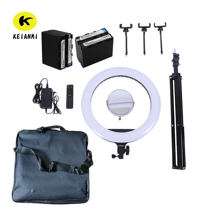 Free 2 batteries 18 inch LED ring light with Beauty Makeup Mirror Phone Selfie LED Ring Light With Tripod Stand video lamp
Free 2 batteries 18 inch LED ring light with Beauty Makeup Mirror Phone Selfie LED Ring Light With Tripod Stand video lamp