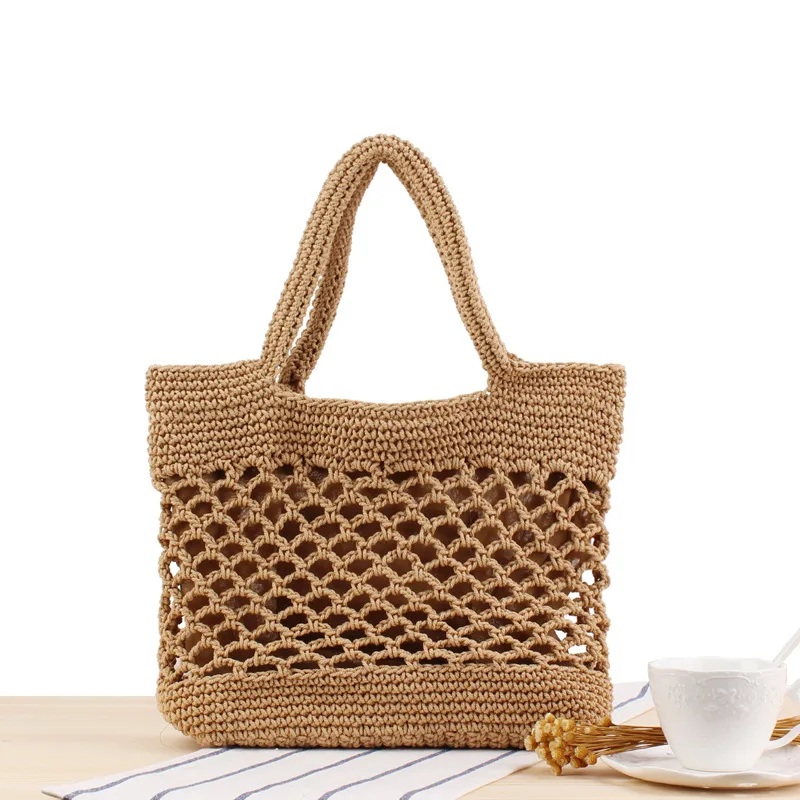wholesale 2020 New summer cotton rope crochet mesh tote bag custom ladies straw beach handbag
wholesale 2020 New summer cotton rope crochet mesh tote bag custom ladies straw beach handbag