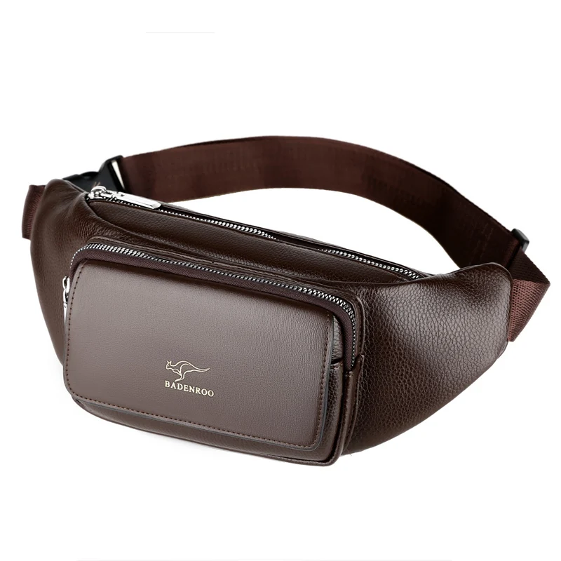 Custom High Quality Zip Multi Pocket PU leather Waist Bag For Men waist pack waterproof belt bag, Black and brown
Custom High Quality Zip Multi Pocket PU leather Waist Bag For Men waist pack waterproof belt bag, Black and brown