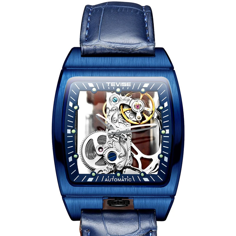 Men Automatic Mechanical Watches Hollow Tourbillon Skeleton Square Transparent Watch Wristwatches
Men Automatic Mechanical Watches Hollow Tourbillon Skeleton Square Transparent Watch Wristwatches