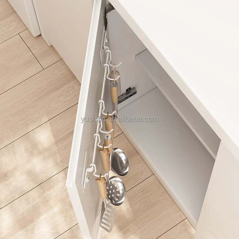 Cabinet door hanging rod wall hangers Kitchen storage Hanging Rail Kitchen Organization and Storage with Hooks
Cabinet door hanging rod wall hangers Kitchen storage Hanging Rail Kitchen Organization and Storage with Hooks
