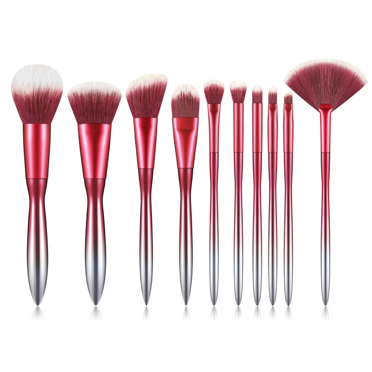 Red Makeup Brush Set Bling Gradient Custom Makeup Brushes Private Label Professional 10pcs Set, Red/purple/blue
Red Makeup Brush Set Bling Gradient Custom Makeup Brushes Private Label Professional 10pcs Set, Red/purple/blue