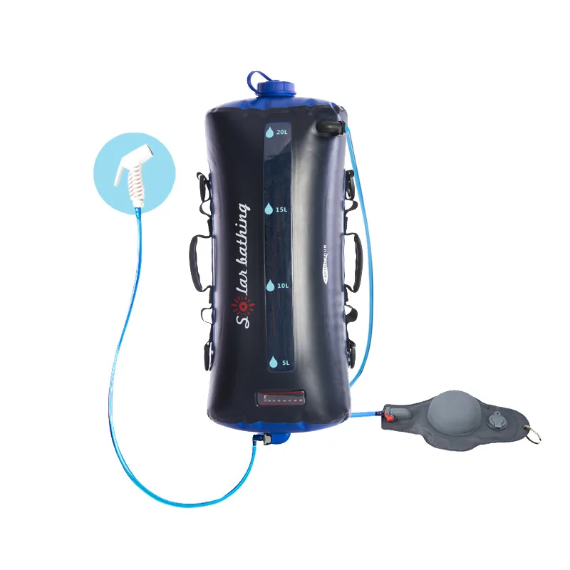 Shower bag sports water bag solar bath bag outdoor supplies picnic camping water storage supplies, Blue
Shower bag sports water bag solar bath bag outdoor supplies picnic camping water storage supplies, Blue