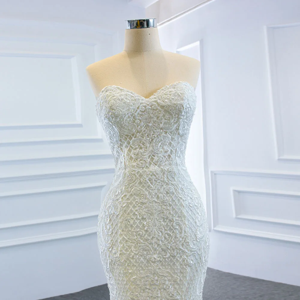 vestido de noiva allurebridals Dubai Beaded Crystal Lace Sweetheart Luxury Mermaid Bridal Wedding Dress with Detachable Train
vestido de noiva allurebridals Dubai Beaded Crystal Lace Sweetheart Luxury Mermaid Bridal Wedding Dress with Detachable Train