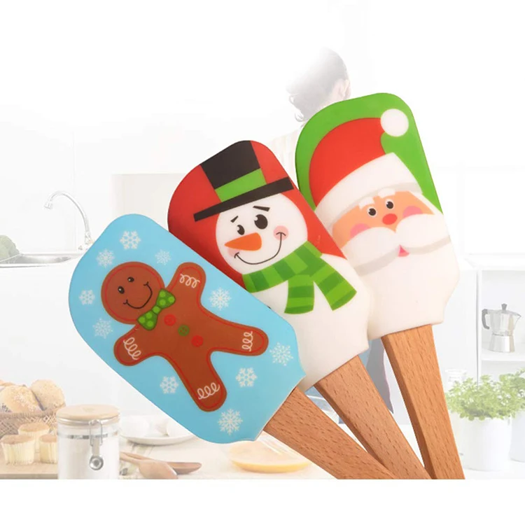 Christmas Silicone Spatula Scraper with wooden handle Snow Man Spatula Christmas Pastry Spatulas Christmas Gadgets
Christmas Silicone Spatula Scraper with wooden handle Snow Man Spatula Christmas Pastry Spatulas Christmas Gadgets