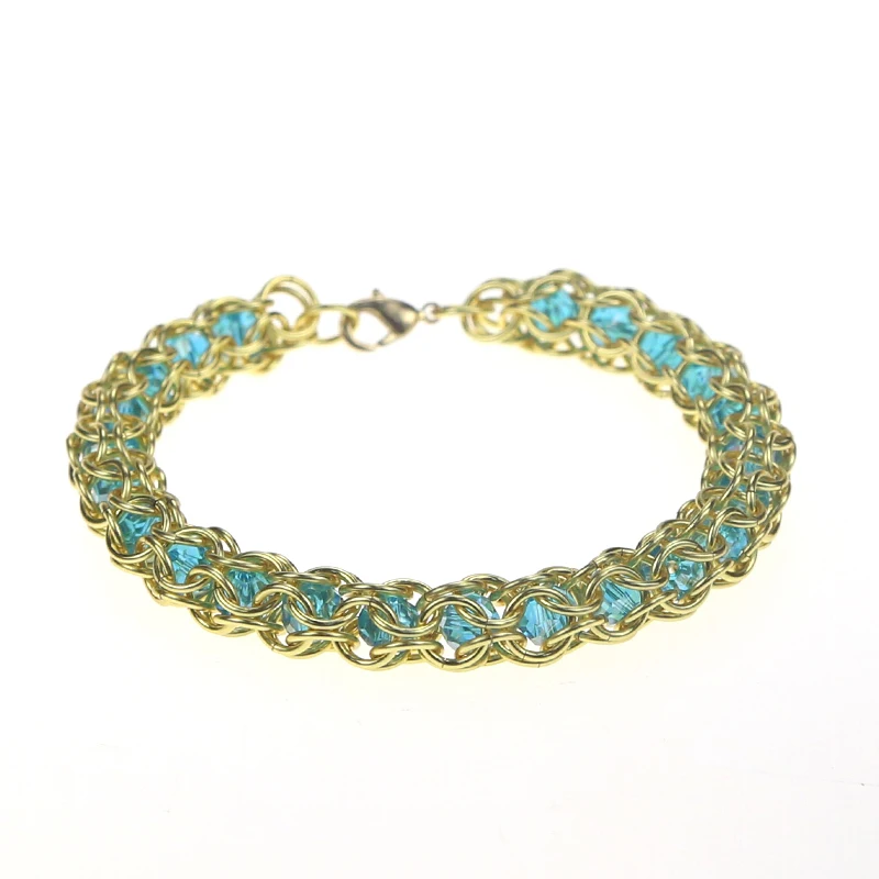 Custom Hand-made Supplier Of Various Ladies Round Jewelry Eternal Blue Crystal Gold Bracelet Romanov Chainmail
Custom Hand-made Supplier Of Various Ladies Round Jewelry Eternal Blue Crystal Gold Bracelet Romanov Chainmail