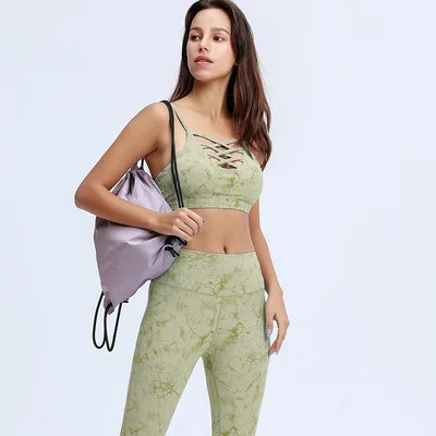 gym clothing tie dye hight waist workout fitness yoga bra pants leggings set for women
gym clothing tie dye hight waist workout fitness yoga bra pants leggings set for women