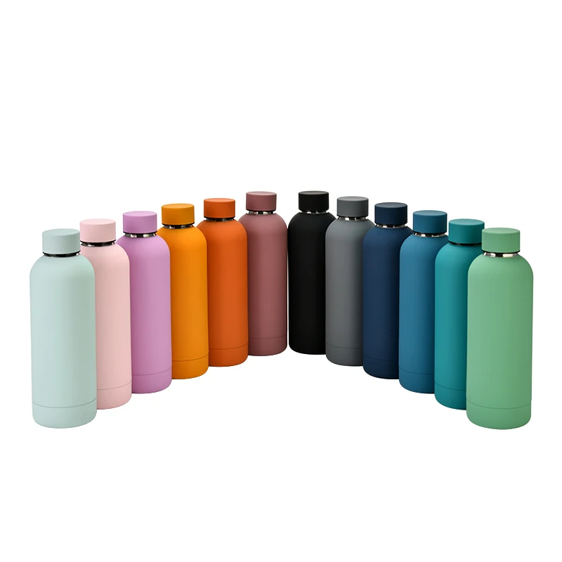 Popular hot seller 500 ml double wall stainless steel custom insulated vacuum flask water bottle for sports in bulk
Popular hot seller 500 ml double wall stainless steel custom insulated vacuum flask water bottle for sports in bulk