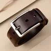 38mm Custom Stainless steel needle Buckle Pure/Genuine Leather Man Leather Belt