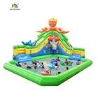 Big Size Octopus Inflatable Water Slide with Pool