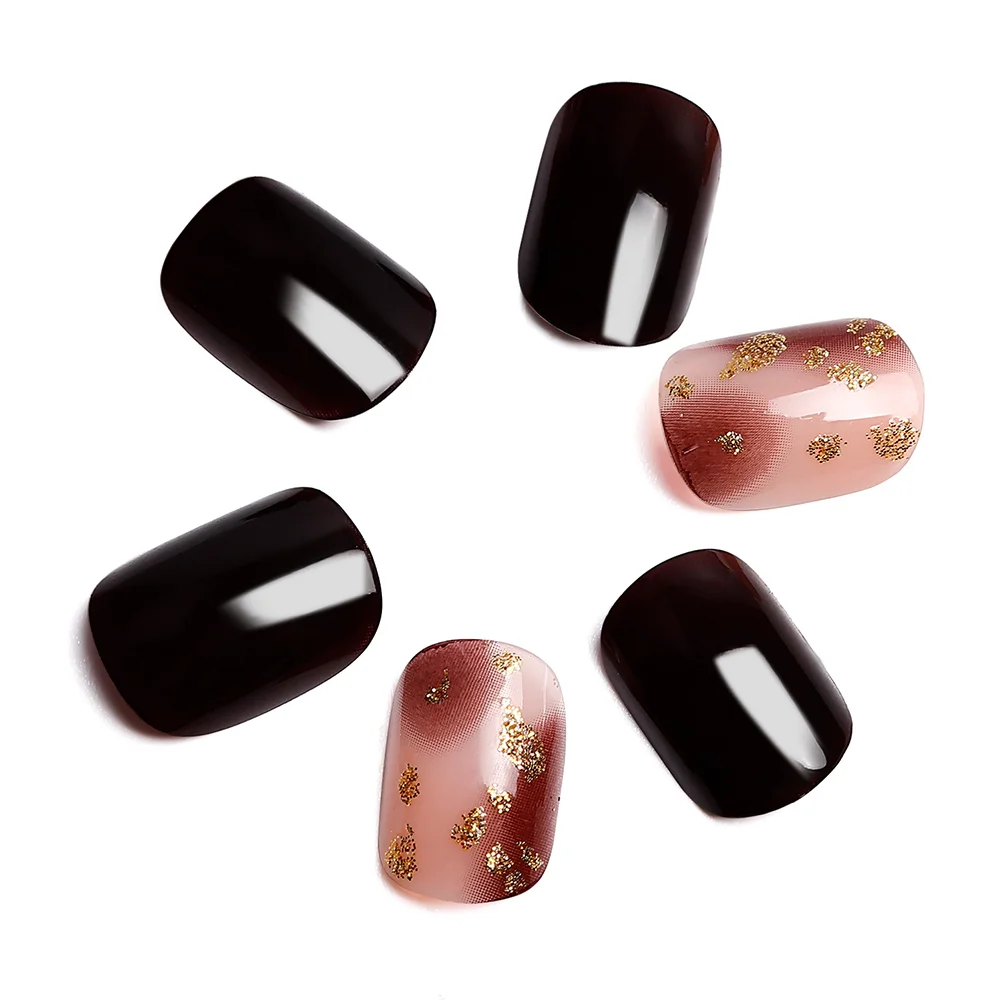 short artificial nail dark red false nail fake finger nail 
short artificial nail dark red false nail fake finger nail
