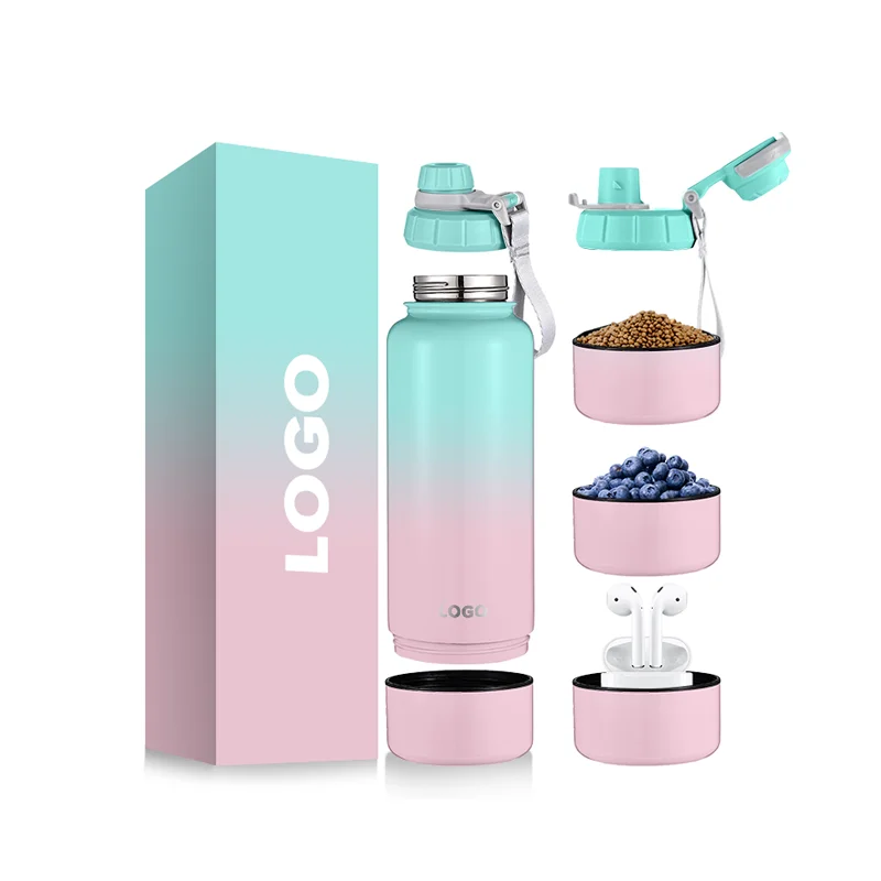 Wholesale 304 Stainless Steel Pet Water Bottle Double Wall Detachable Bowls Insulated Dog Drinking Bottles
Wholesale 304 Stainless Steel Pet Water Bottle Double Wall Detachable Bowls Insulated Dog Drinking Bottles