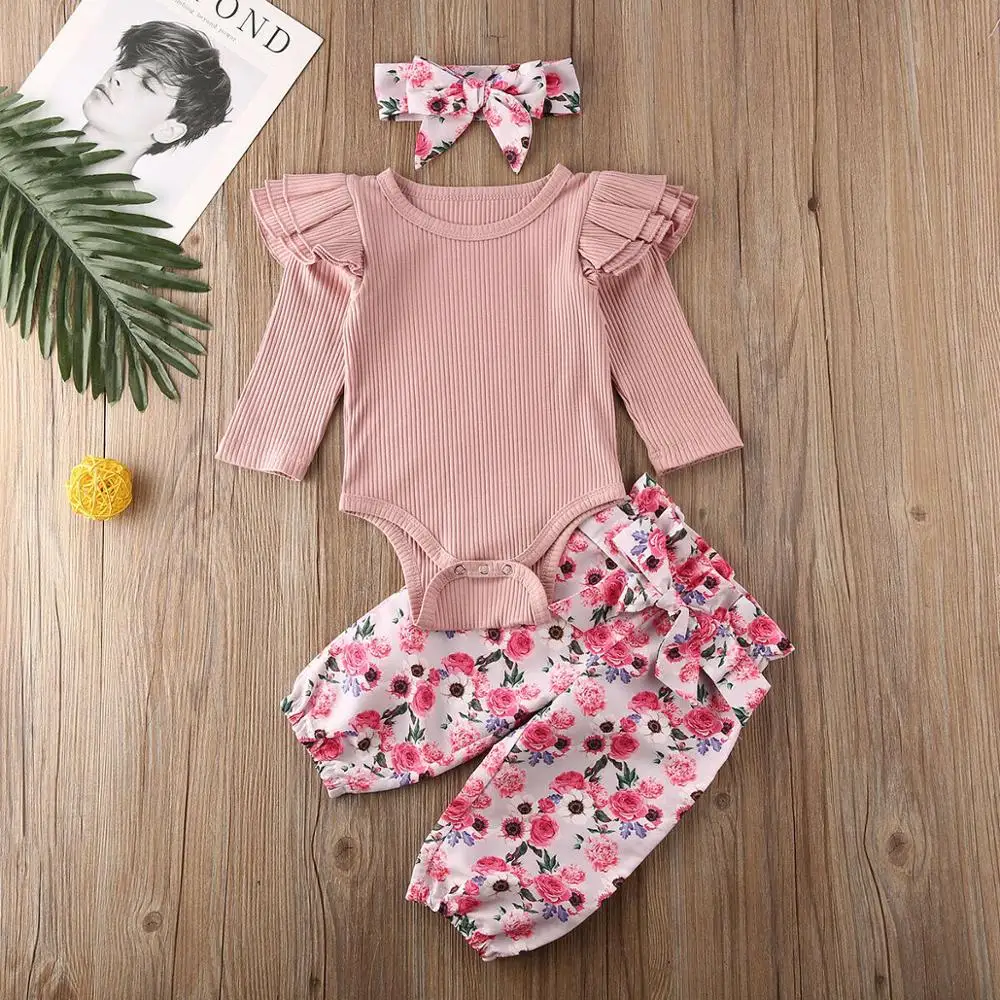 0-24M Cute Newborn Baby Boy Girl Long Sleeve Cotton Bodysuit Tops Floral Long Pant Trouser Headband 3PCS Baby Clothing Set
0-24M Cute Newborn Baby Boy Girl Long Sleeve Cotton Bodysuit Tops Floral Long Pant Trouser Headband 3PCS Baby Clothing Set