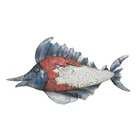 Metal Fish Wall Decor Vivid Colorful Fish Art Wall Hanging For Indoor Outdoor Home Bedroom Office
