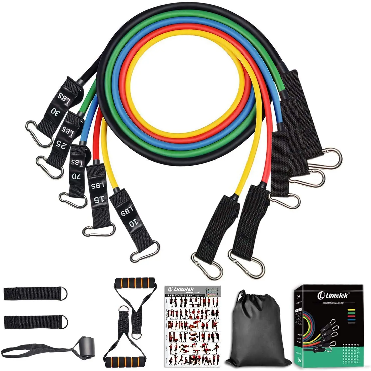 11 pcs Resistance Bands Latex Tube Pedal Body Home Gym Fitness Training Workout Yoga Elastic Pull Rope Exercise Equipment, Customized color
11 pcs Resistance Bands Latex Tube Pedal Body Home Gym Fitness Training Workout Yoga Elastic Pull Rope Exercise Equipment, Customized color