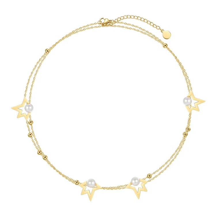 18K Gold Plated Stainless Steel Jewelry Irregular five-pointed Star Charm Accessories Necklaces P213277
18K Gold Plated Stainless Steel Jewelry Irregular five-pointed Star Charm Accessories Necklaces P213277
