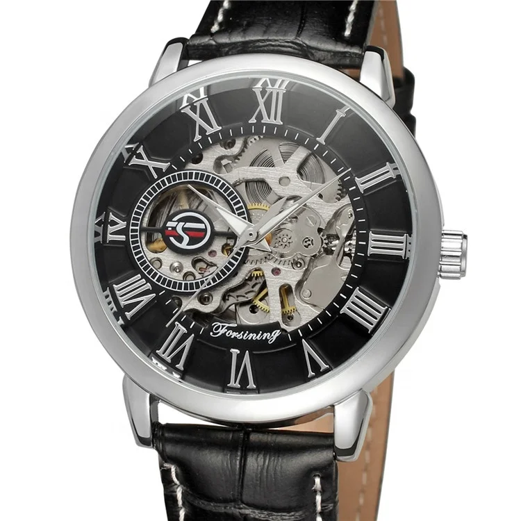 FORSINING 8096 stylish black mens mechanical watch stylish leather band water resist auto no battery advertising wrist watch
FORSINING 8096 stylish black mens mechanical watch stylish leather band water resist auto no battery advertising wrist watch