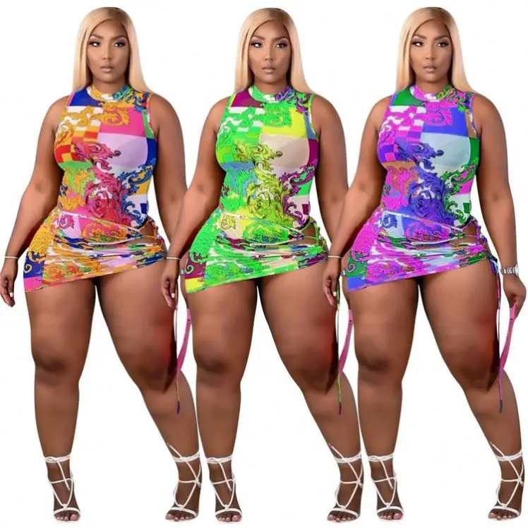 CATHY High Quality Fashion Printed Two Piece Set 2021 Summer Sleeveless Two Piece Short Skirt Set
CATHY High Quality Fashion Printed Two Piece Set 2021 Summer Sleeveless Two Piece Short Skirt Set