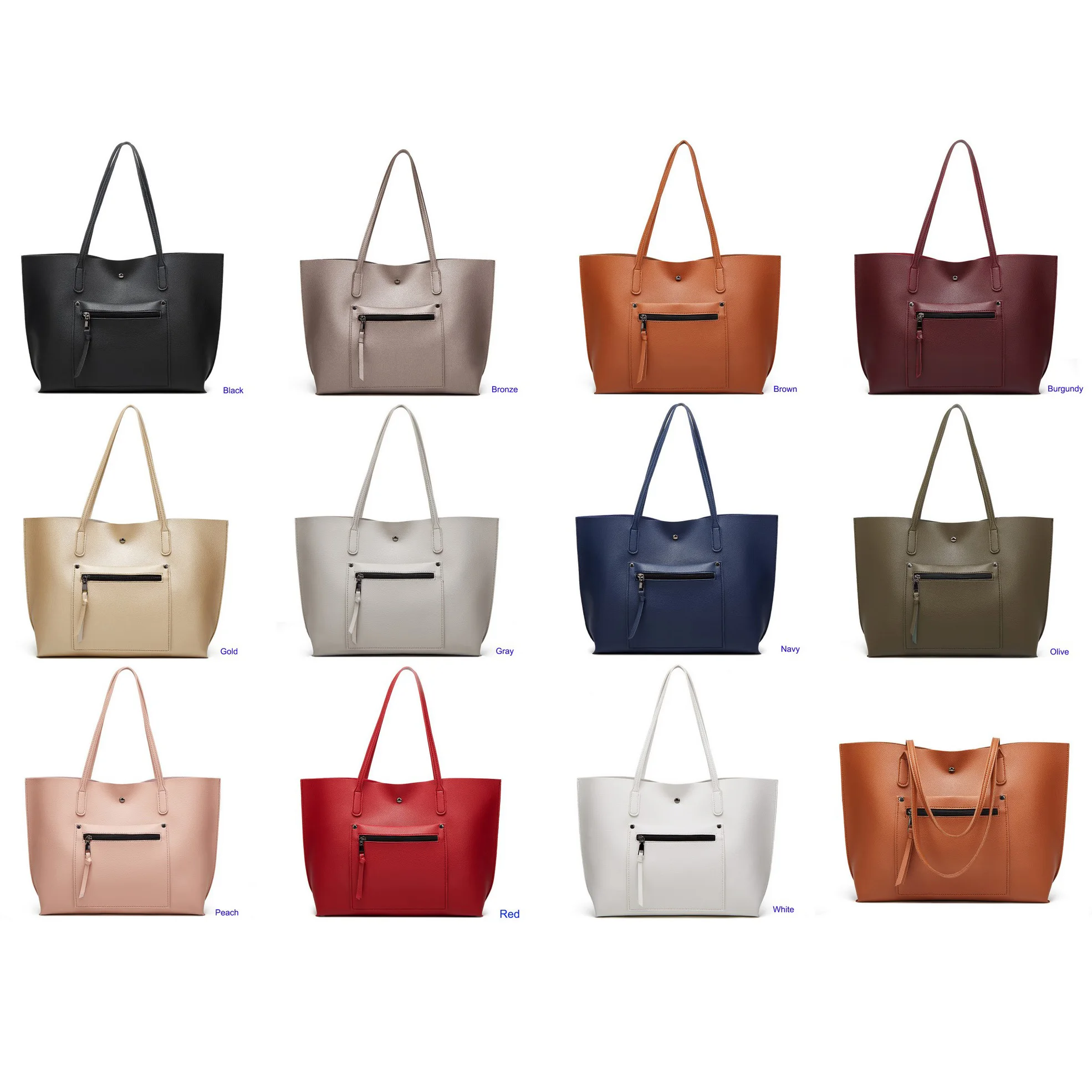 Women's Soft Faux litchi printed PU Leather Tote Shoulder Bag vegan leather handbag, Customized color
Women's Soft Faux litchi printed PU Leather Tote Shoulder Bag vegan leather handbag, Customized color