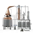 Alcohol Distiller 100L Copper Whiskey Helmet 4'' Distillation Column Rum/Gin Alembic Distillery