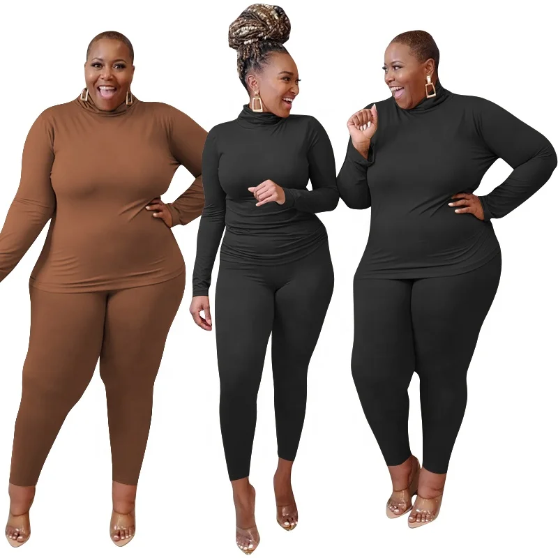 2021 Wholesale Turtleneck Two Piece Plus Size Women Loungewear Sets 5XL, Black,brown
2021 Wholesale Turtleneck Two Piece Plus Size Women Loungewear Sets 5XL, Black,brown