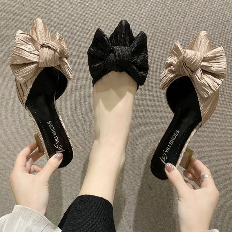 HLS372 Baotou luxury heels slippers sexy casual dress fancy shoes for women, Black pink
HLS372 Baotou luxury heels slippers sexy casual dress fancy shoes for women, Black pink